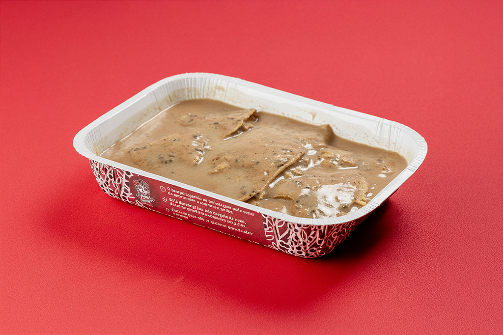 Crepe integral de frango ao molho de funghi 400 gr