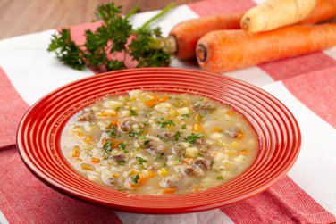 Sopa de legumes com carne congelado 400g