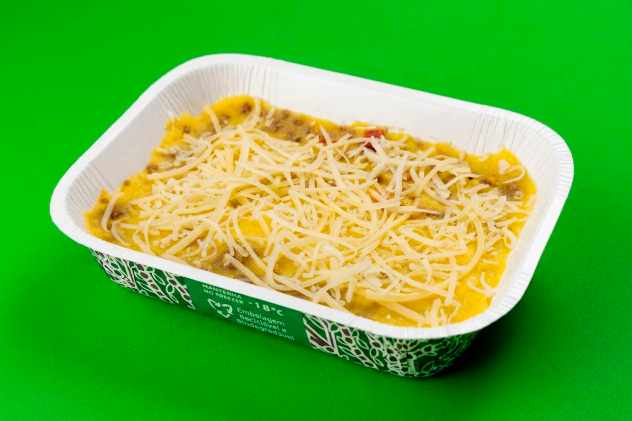 Escondidinho de carne moída com purê de mandioquinha 250g